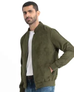 Green Suede Bomber Jacket United States