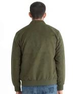 Green Suede Bomber Jacket United States