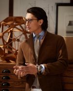 Men Suede Blazer
