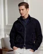 Navy Suede Jacket