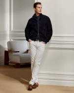 Navy Suede Jacket USA