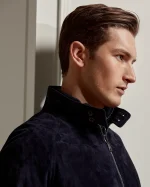 Navy Suede Jacket United States