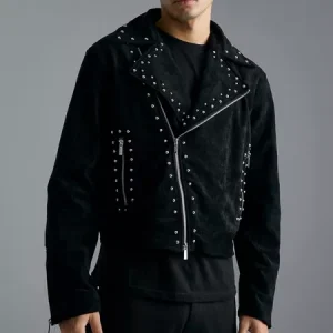 Studded Suede Jacket