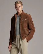 Suede Biker Jacket