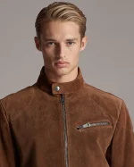 Suede Biker Jacket US
