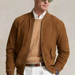 Suede Bomber Jacket