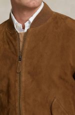 Suede Bomber Jacket Mens