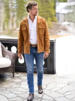 Suede Field Jacket x