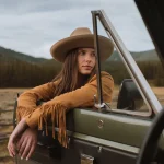 Suede Fringe Jacket USA