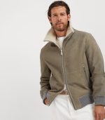 Suede Military Jacket