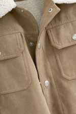 Suede Sherpa Jacket US