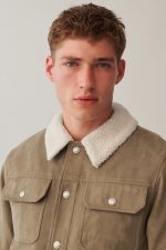 Suede Sherpa Jacket US