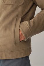 Suede Sherpa Jacket