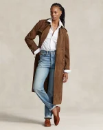 Suede Trench Coat