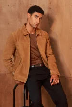 Tan Suede Jacket US