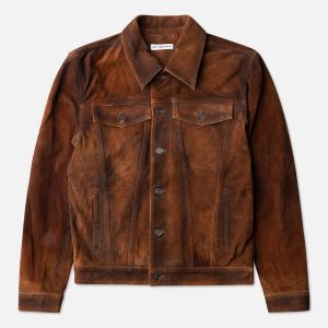 Vintage Suede Trucker Jacket
