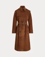Suede Trench Coat