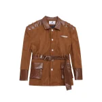 suede patchwork jacket United States