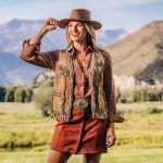 Leather Fringe Vest Womens United States