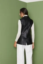 Long Leather Vest Womens United States