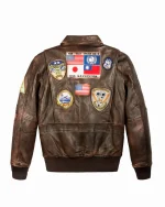 TOP GUN VINTAGE OFFICIAL SIGNATURE SERIES LEATHER JACKET US