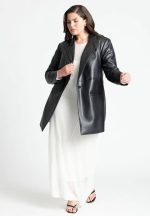 The Executive Curve – Plus Size Leather Jacket