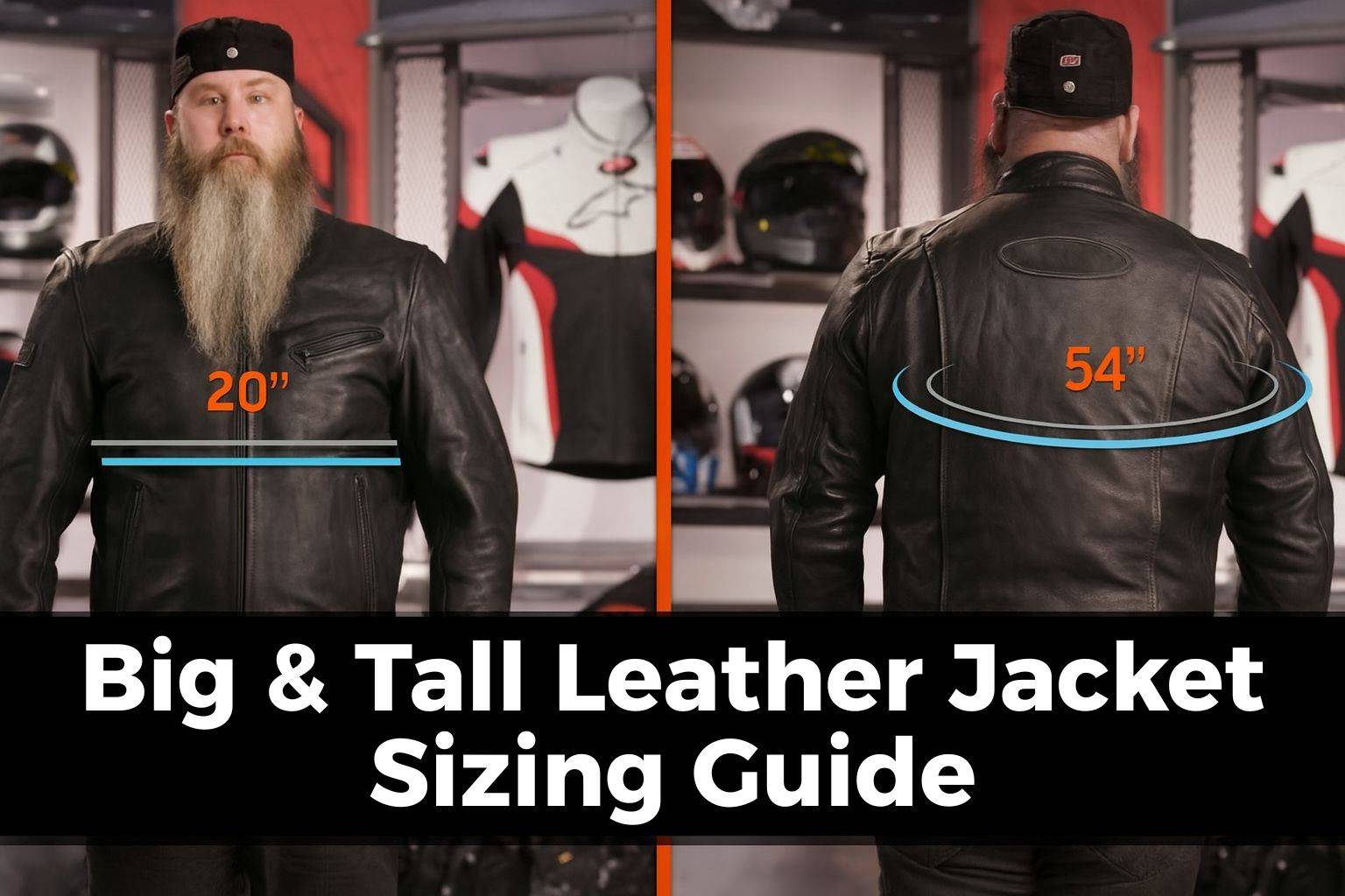 How to Find the Right Fit: Big & Tall Leather Jacket Sizing Guide